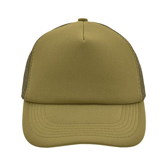 5-Panel Polyester Mesh Cap - olive-733