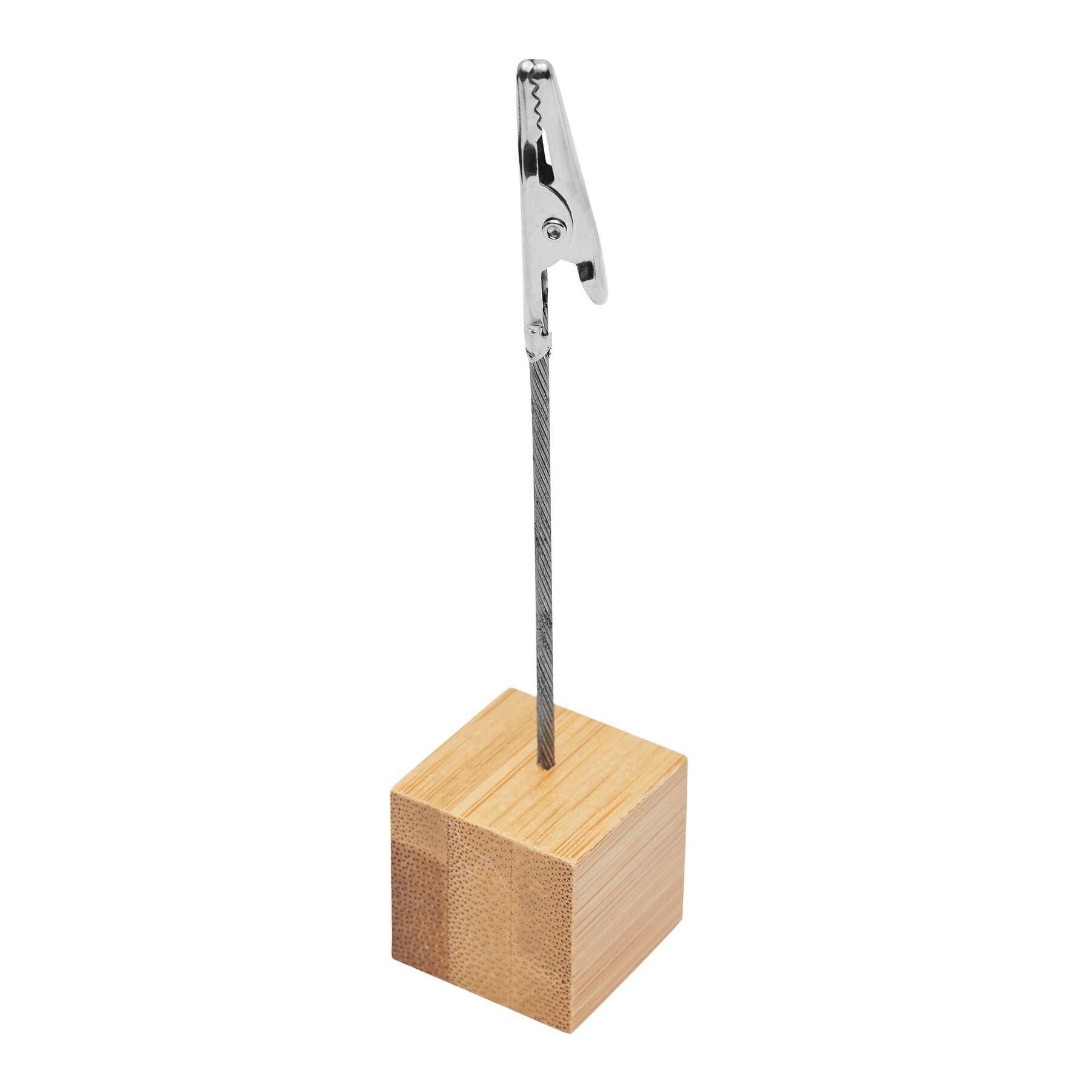 Memohalter CUBE - braun - silber-764