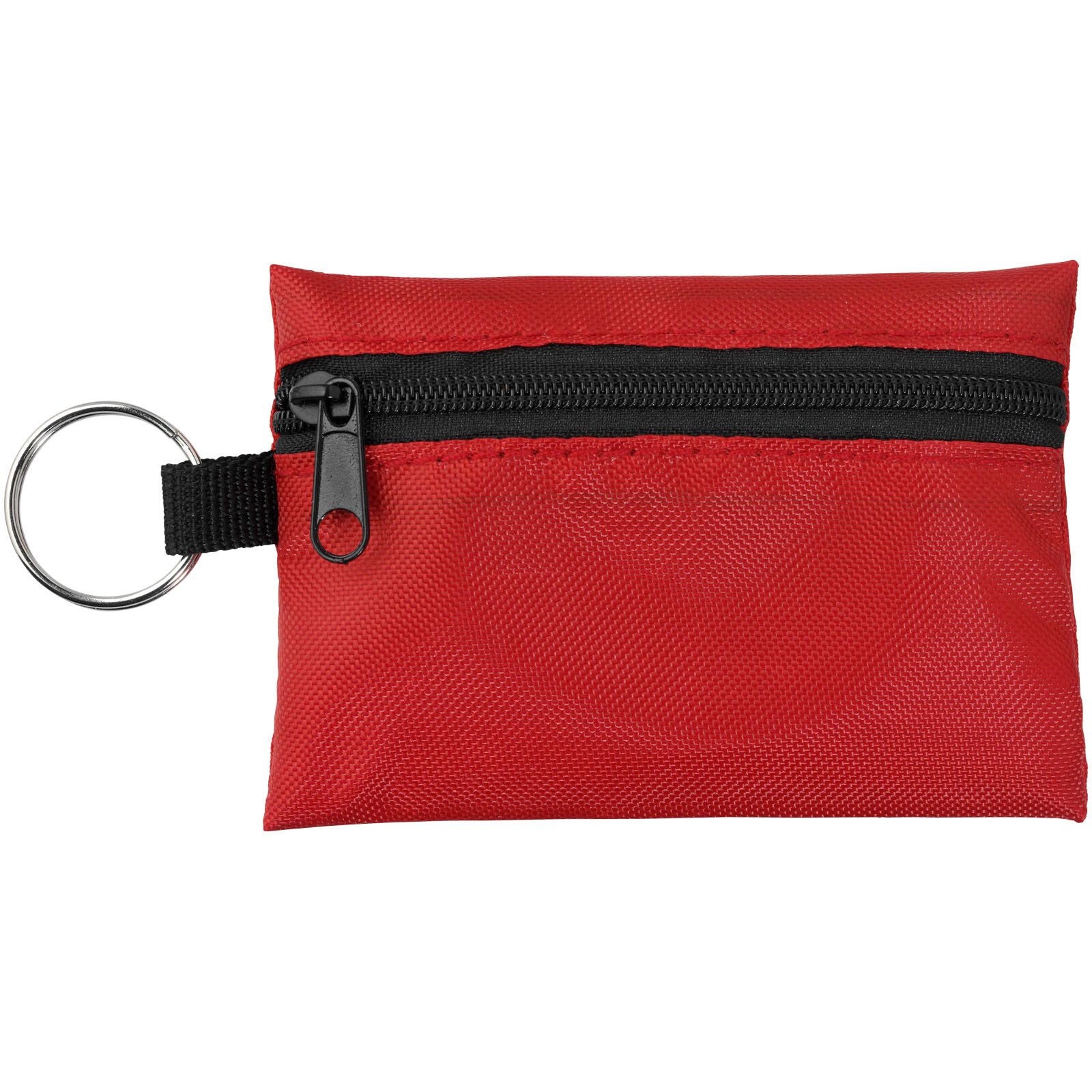 Valdemar 16-teilige Erste-Hilfe-Tasche mit Schlüsselanhänger - rot-955