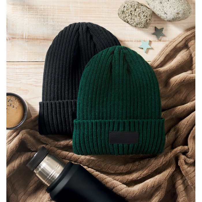 3M-Beanie mit Bündchen ANVIK - dunkelgrün-63
