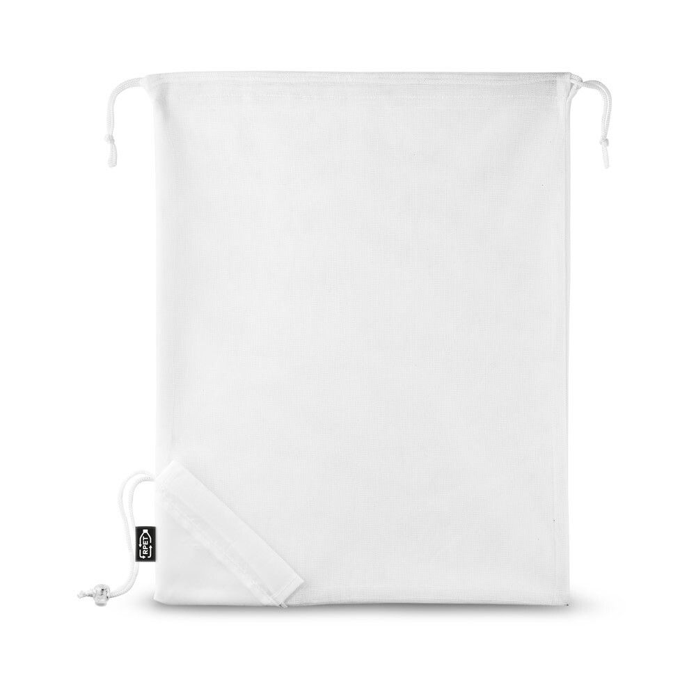 BOLZANO Faltbare Mesh-Tasche aus 190T Polyester (100% rPET) - weiß-504