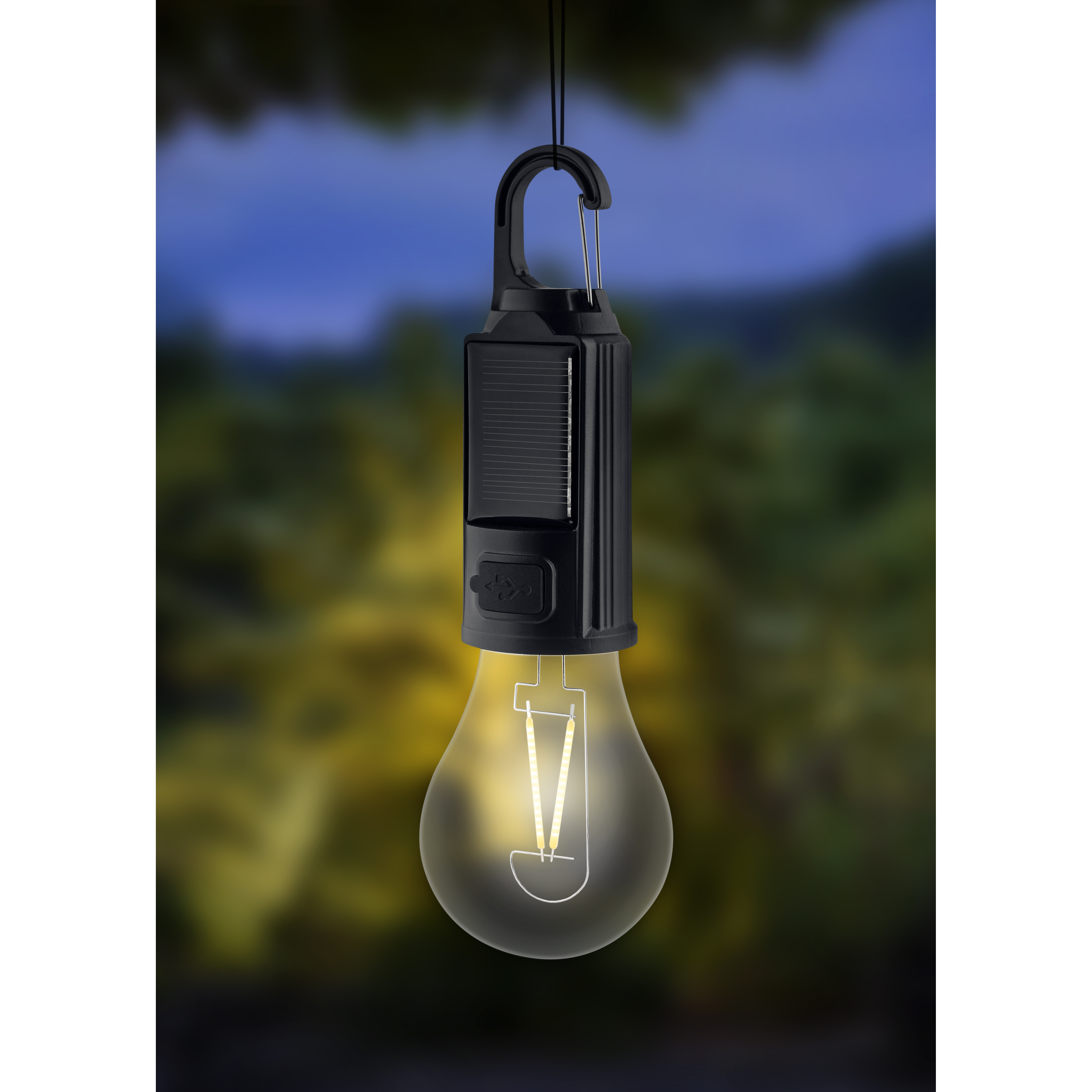 Metmaxx® Lampe "LuminaAuraSolar" - schwarz-950