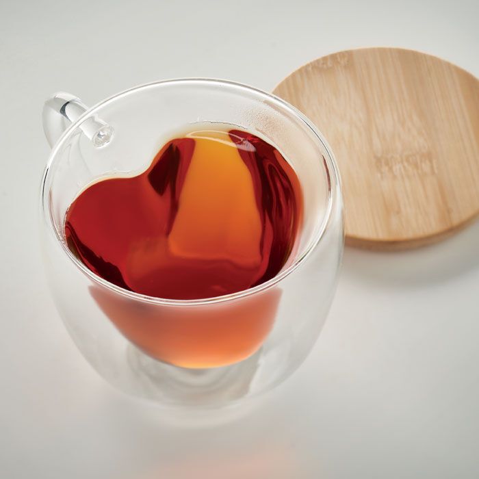 Doppelwandiges Borosilikatglas CORAMUG - transparent-927