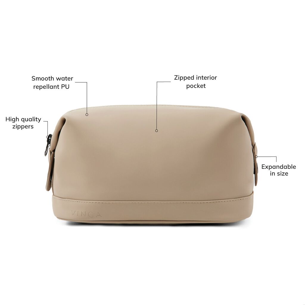 VINGA Baltimore Kosmetiktasche - greige-808