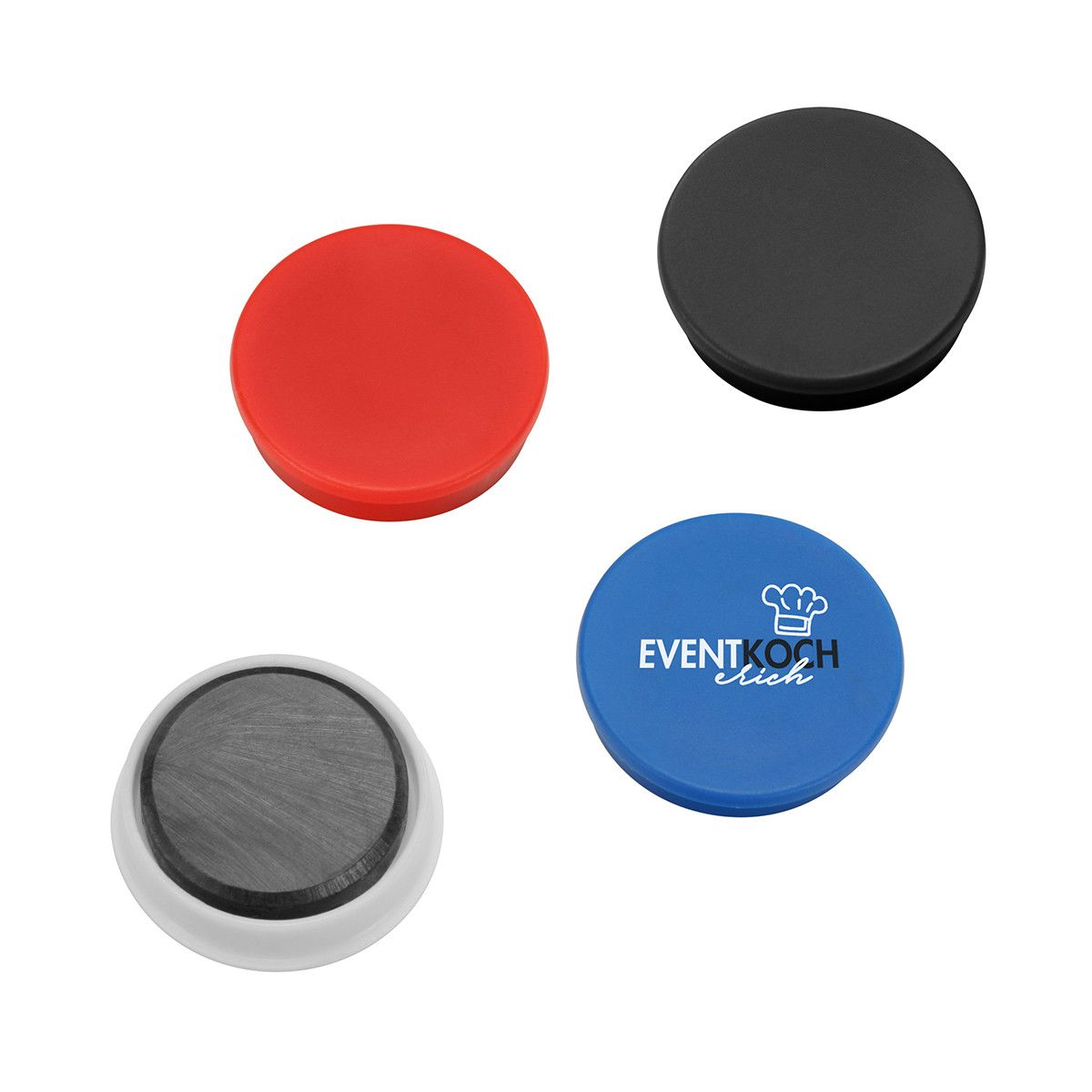 Magnet, rund - rot-794