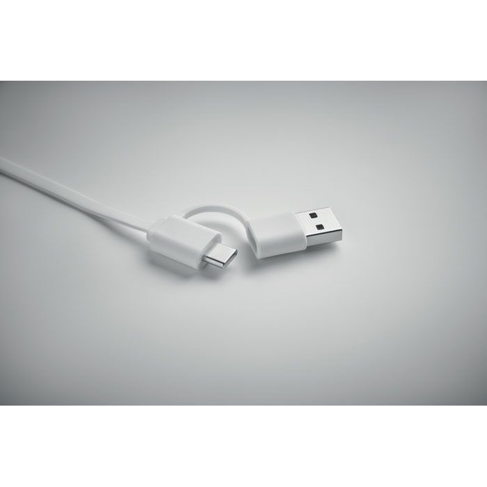 Einziehbares Ladekabel 60W LINEA - weiß-369