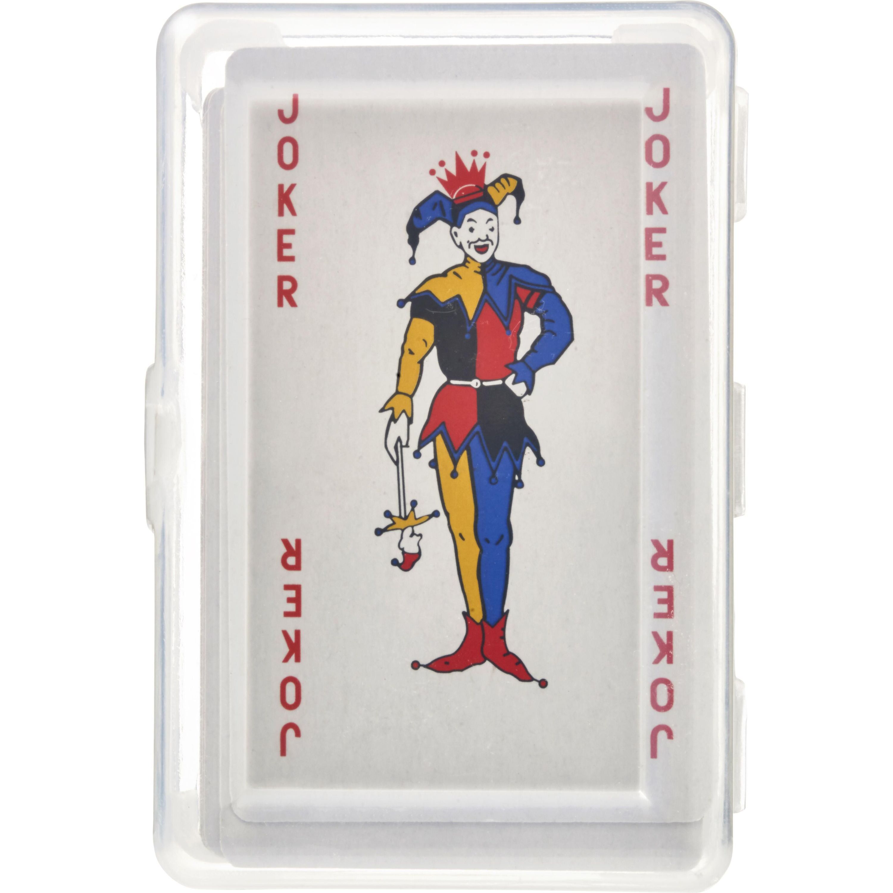 Kartenspiel in transparenter PET Box Victoria - rot-817