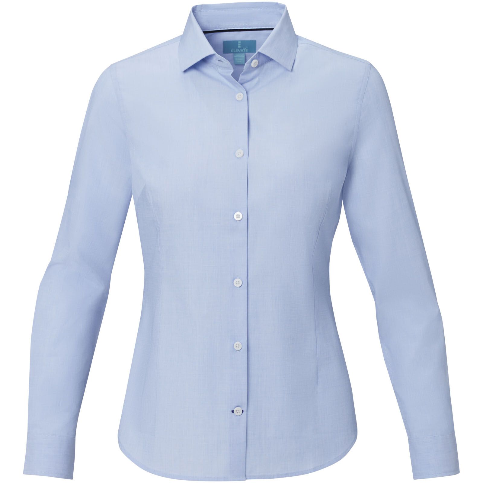 Cuprite Langarm Shirt aus Bio-Baumwolle für Damen - hellblau - M-283
