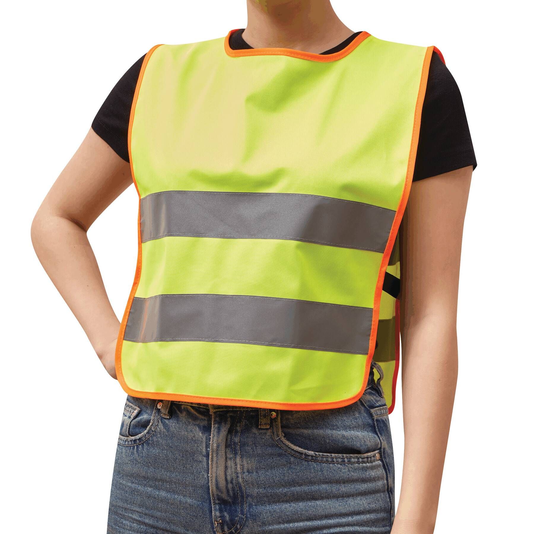 Sicherheitsweste für Kinder MINI HERO - gelb - grau - orange-595
