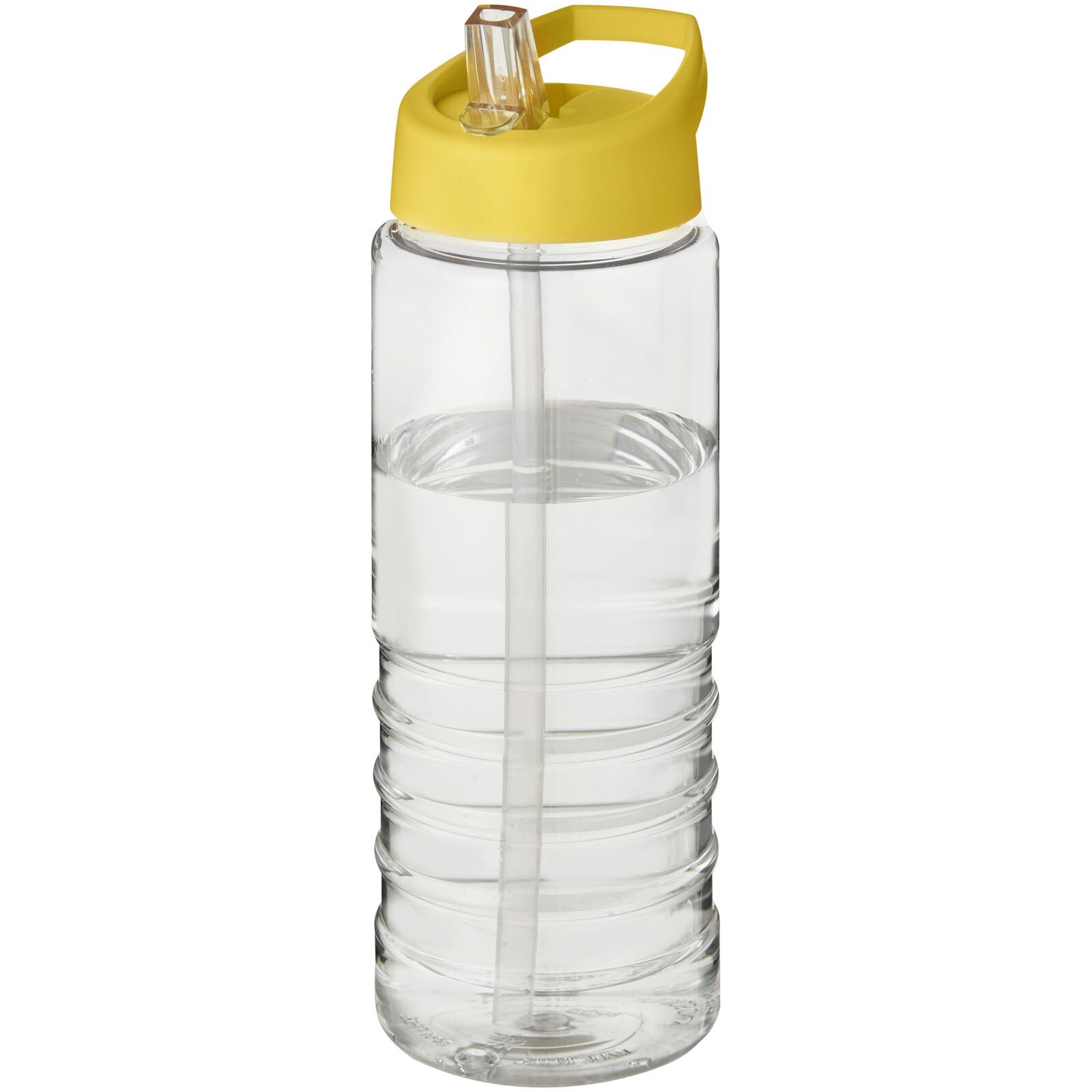 H2O Active Treble 750 ml Sportflasche mit Ausgussdeckel - transparent -  gelb-535