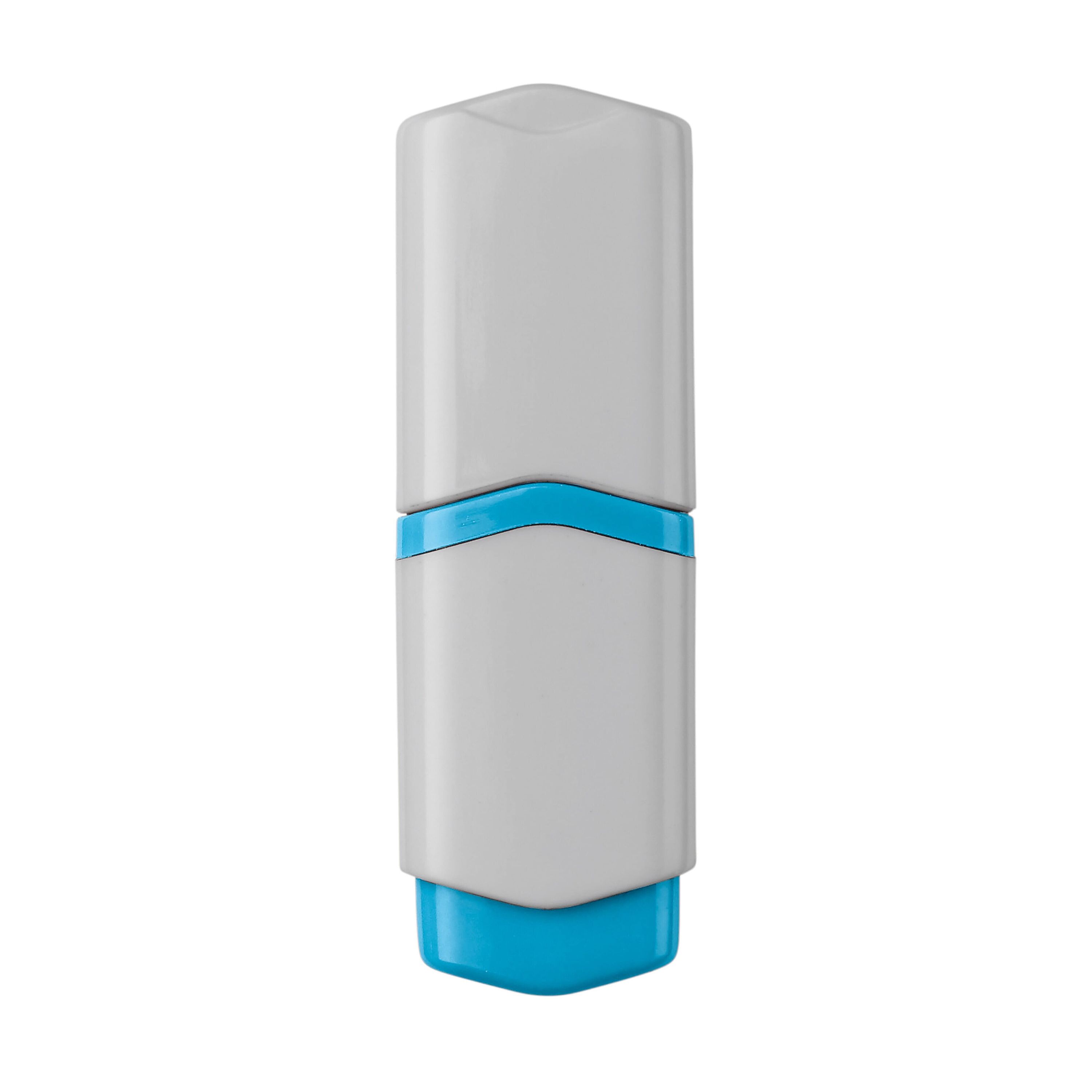 Textmarker Mini - weiss  -  blau-617
