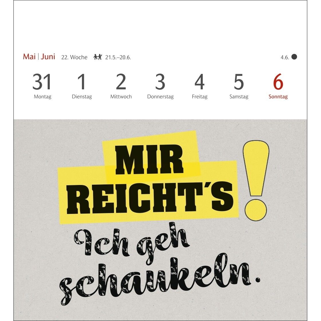 Typo-Sprüche-Kalender Postkartenkalender-679