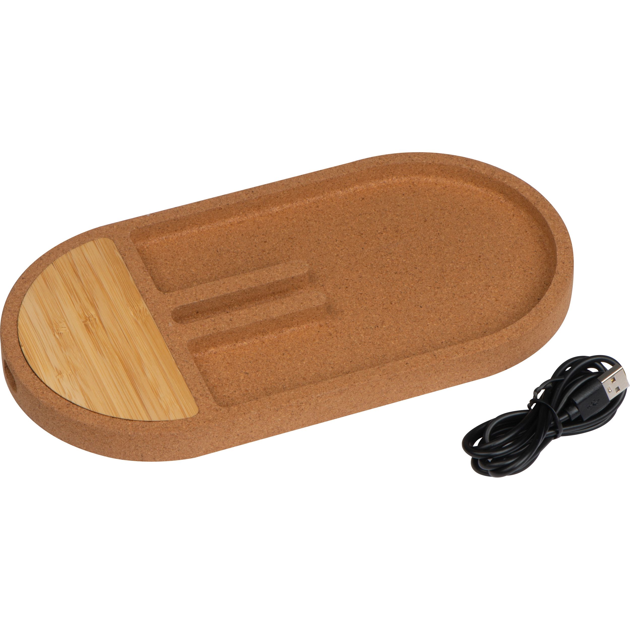 Deskorganizer mit Ladestation Lancaster - beige-880