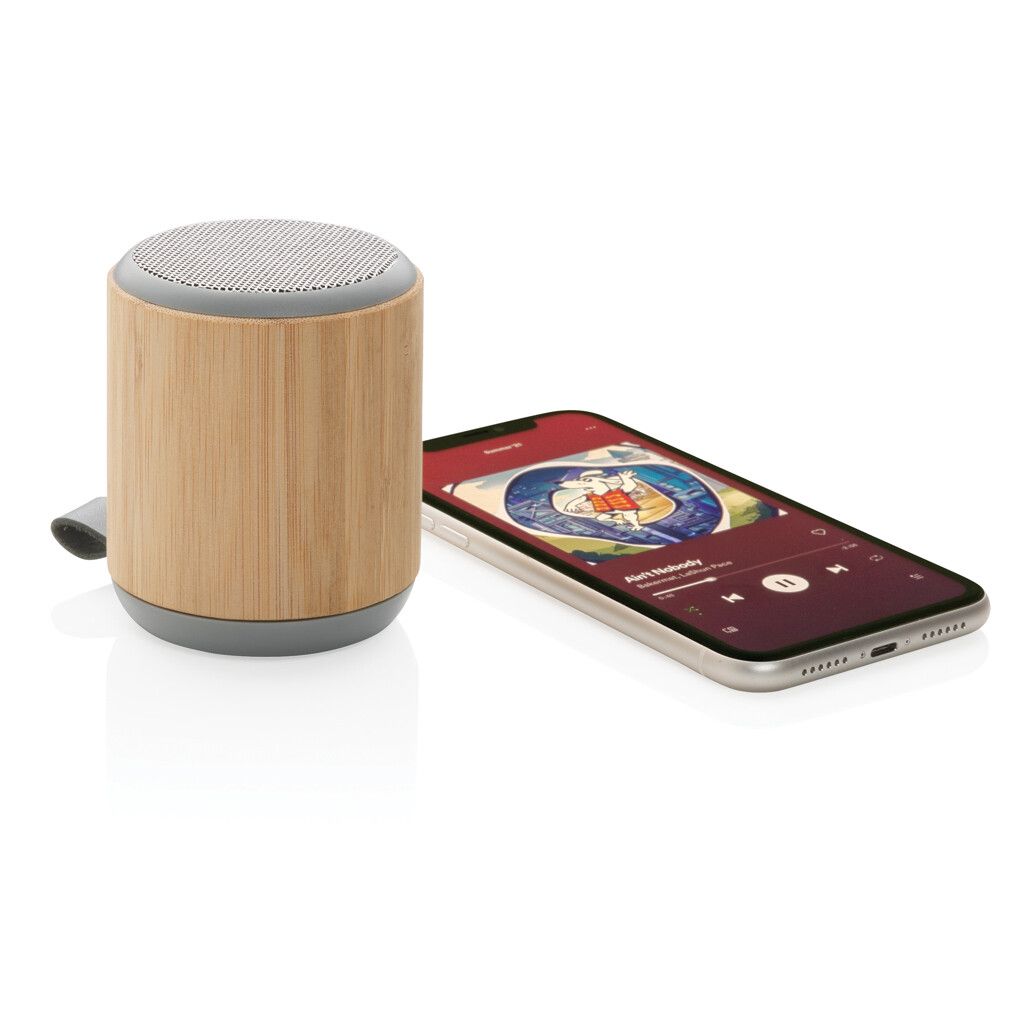 Bambus und Stoff 3W Wireless Speaker - braun-115