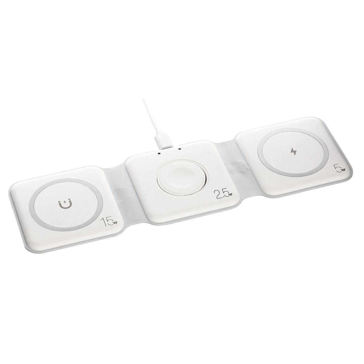 3-in-1 Fast Wireless Charger PORTANOVA - weiß-958