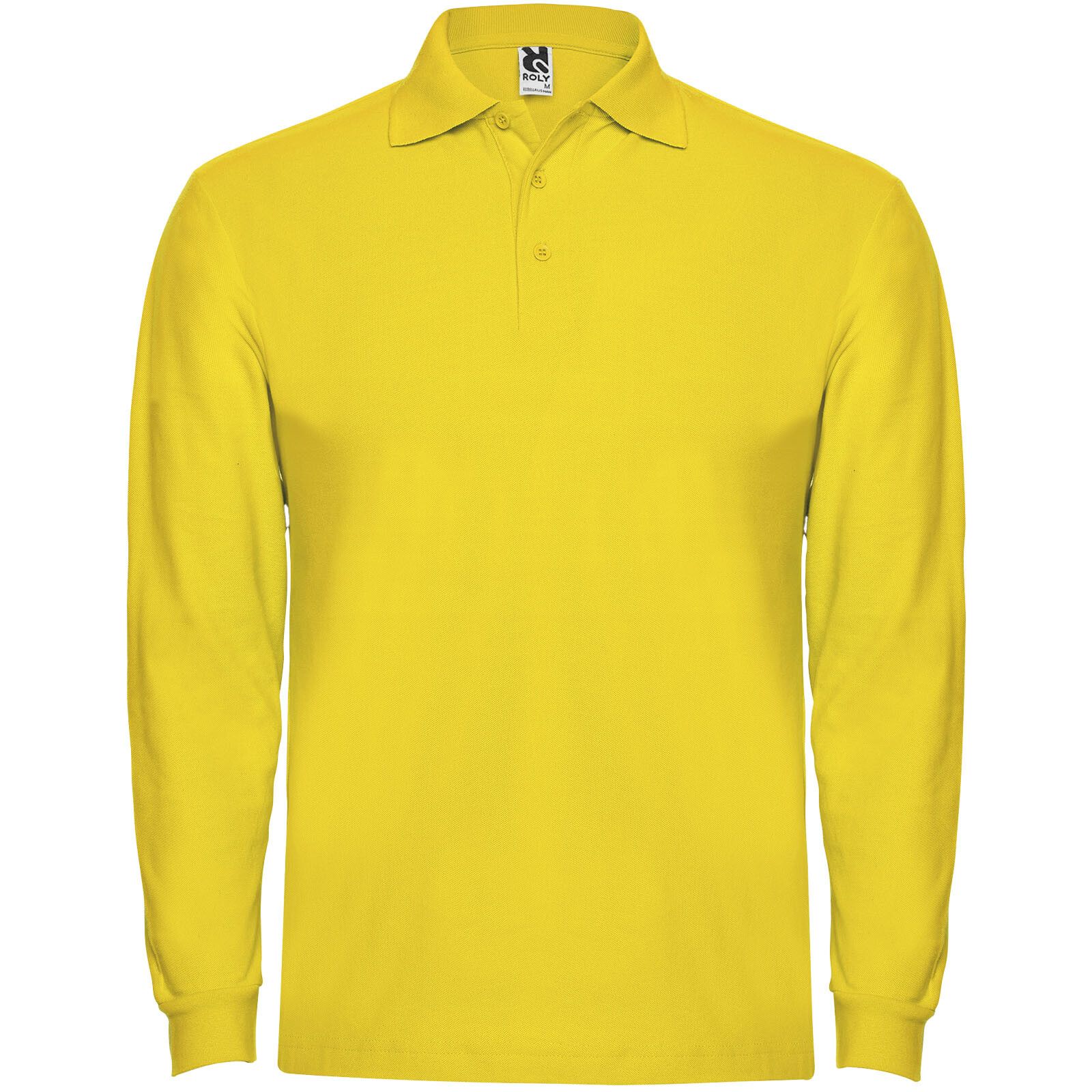 Estrella Langarm Poloshirt für Herren - gelb - 2XL-343