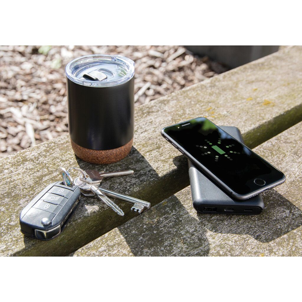 10.000 mAh FastCharging 10W Wireless Powerbank mit PD - grau-229