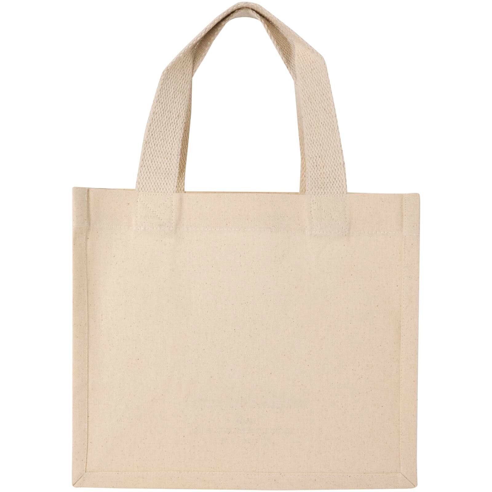 Odessa Mini-Tragetasche mit Bodenfalte aus 220 g/m² GRS Recyclingbaumwolle 9L - natur-366