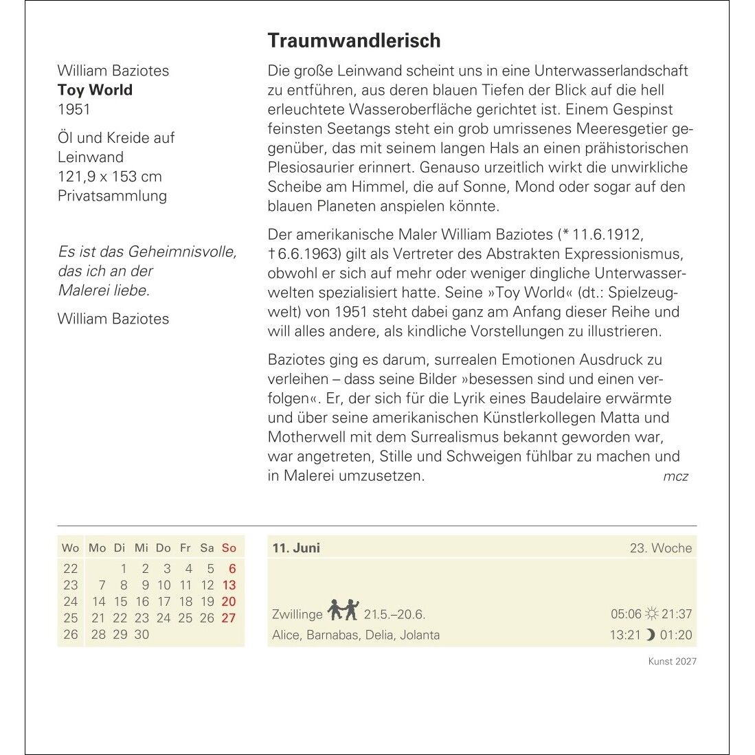 Kunst Tagesabreißkalender-145