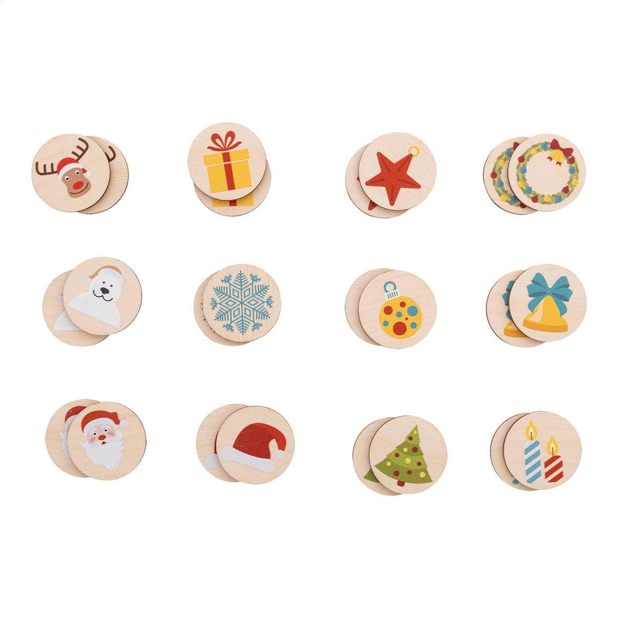 Junoppi Weihnachts-Memory-Spiel - natur-820