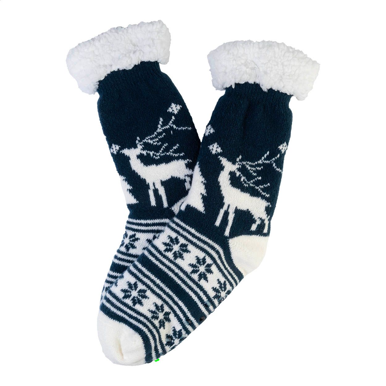 Norsokkar Weihnachtshausschuhsocken - blau-207