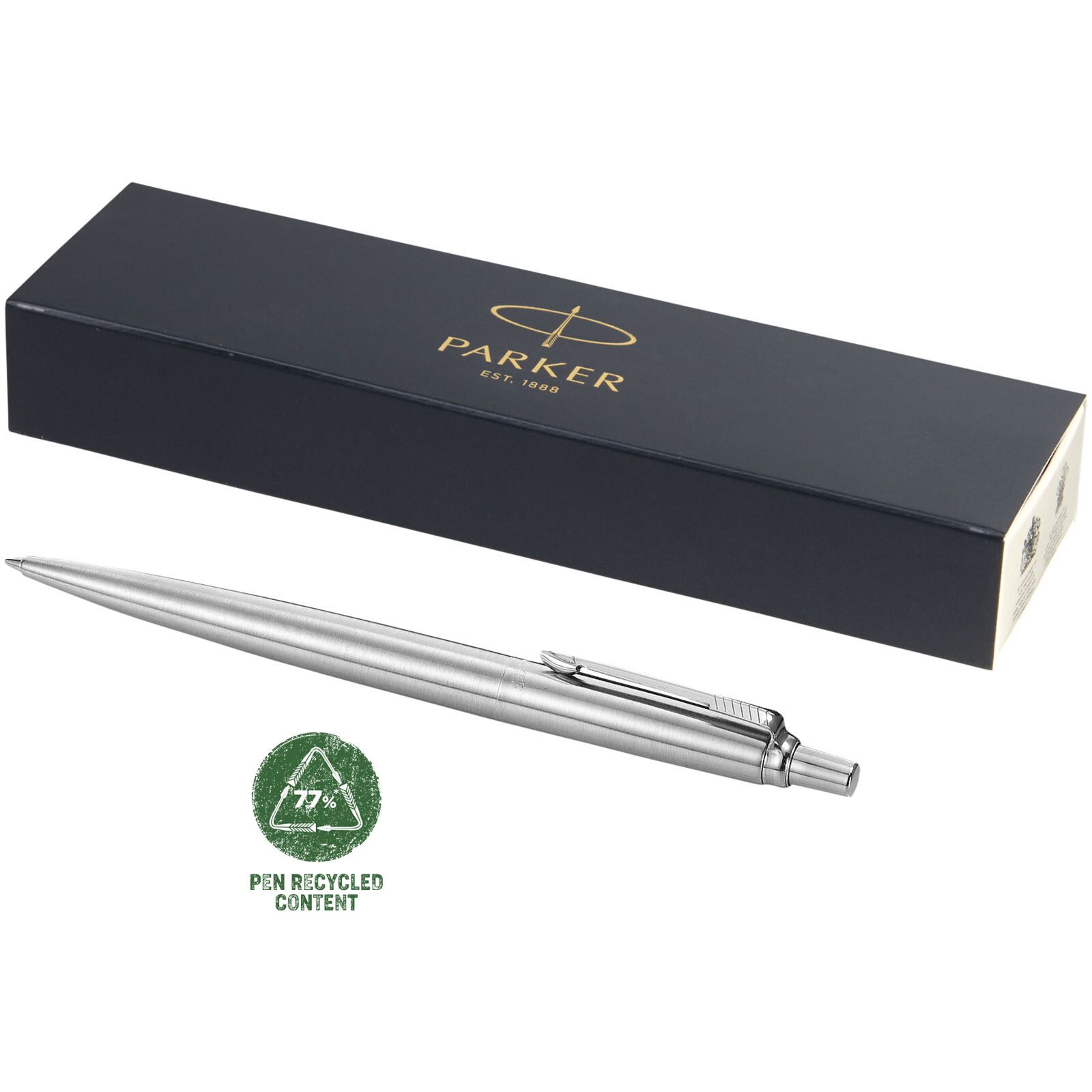 Parker Jotter Kugelschreiber (schwarze Mine) - stahl-679