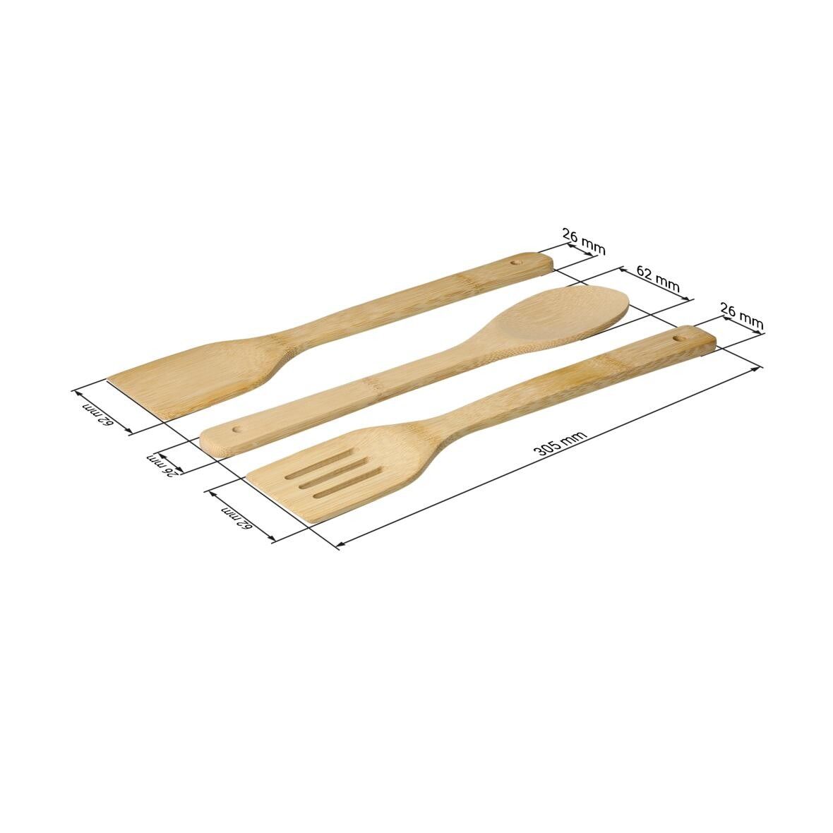 Kochbesteck Yanoda, 3er Set - natur-662