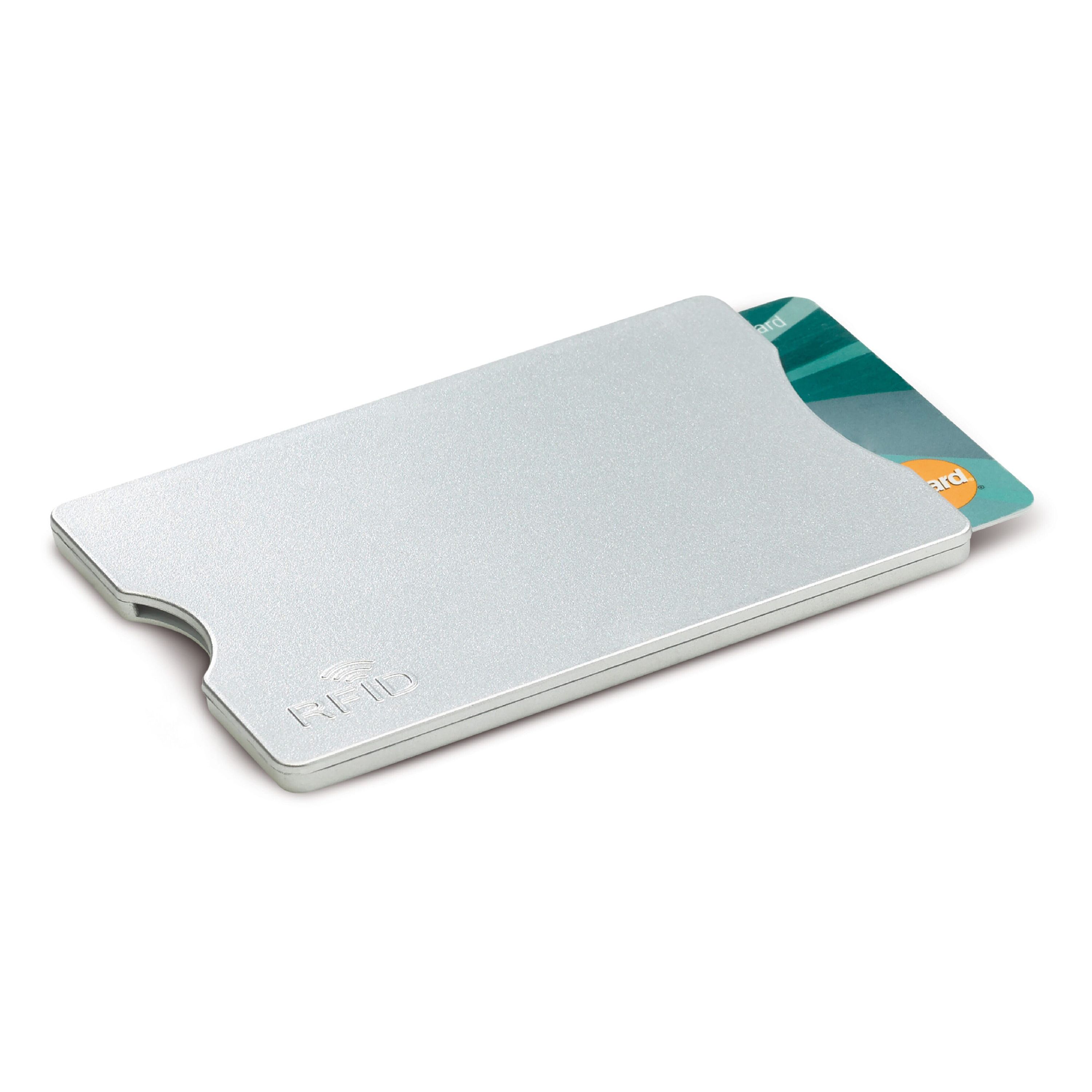 Kartenhalter Anti Skim (Hard Case) - silber-589