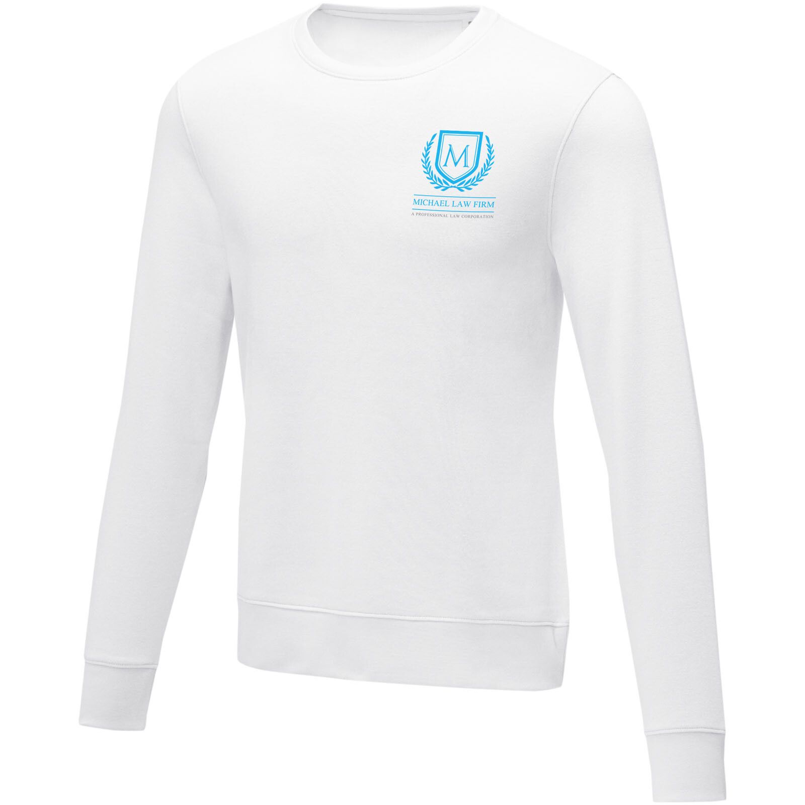 Zenon Herrenpullover mit Rundhalsausschnitt - weiss - XXL-962