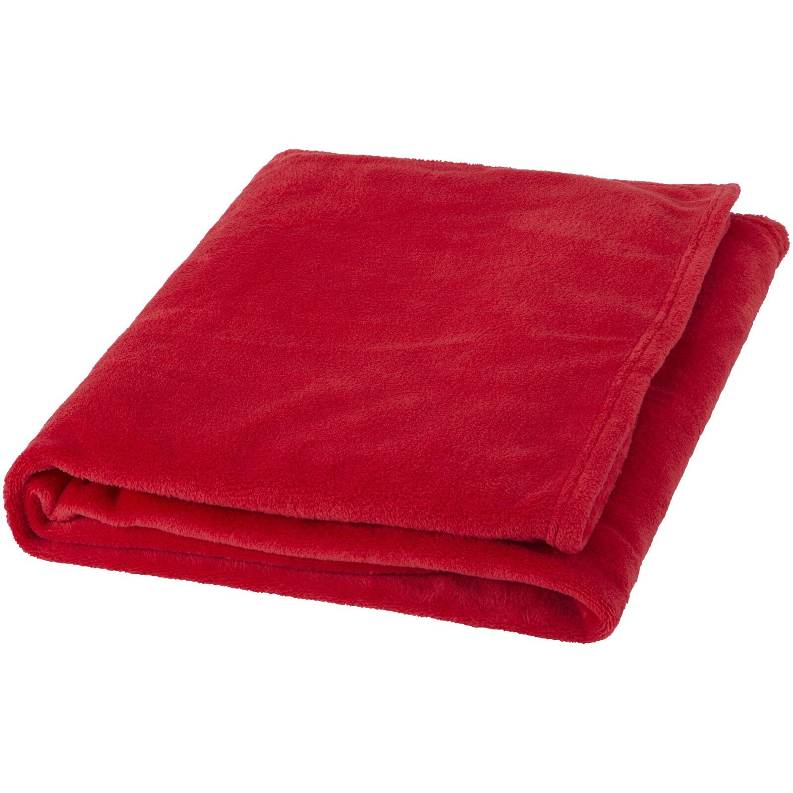 Bay Plaid-Decke aus extraweichem Coral-Fleece - rot-622