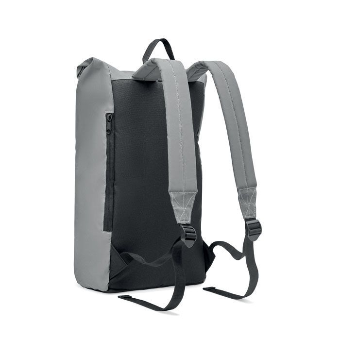 Reflektierender Rucksack BRIGHT ROLLPACK - mattsilber-648