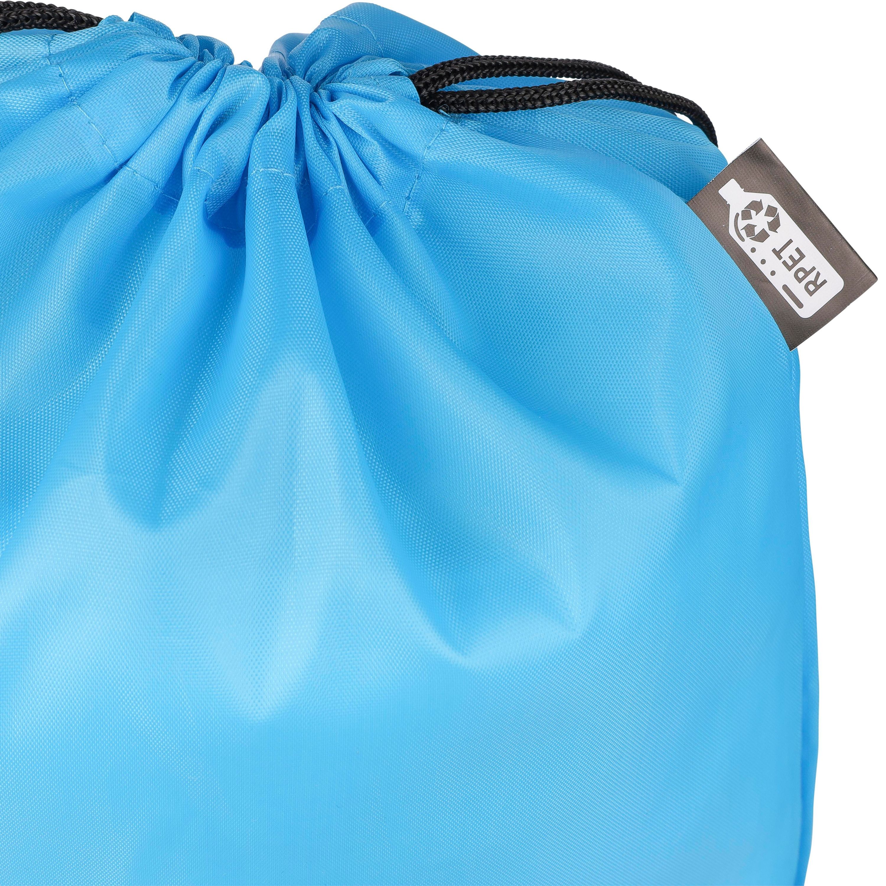 rPET 210D Polyester Rucksack mit Kordelzug Calix - schwarz-521