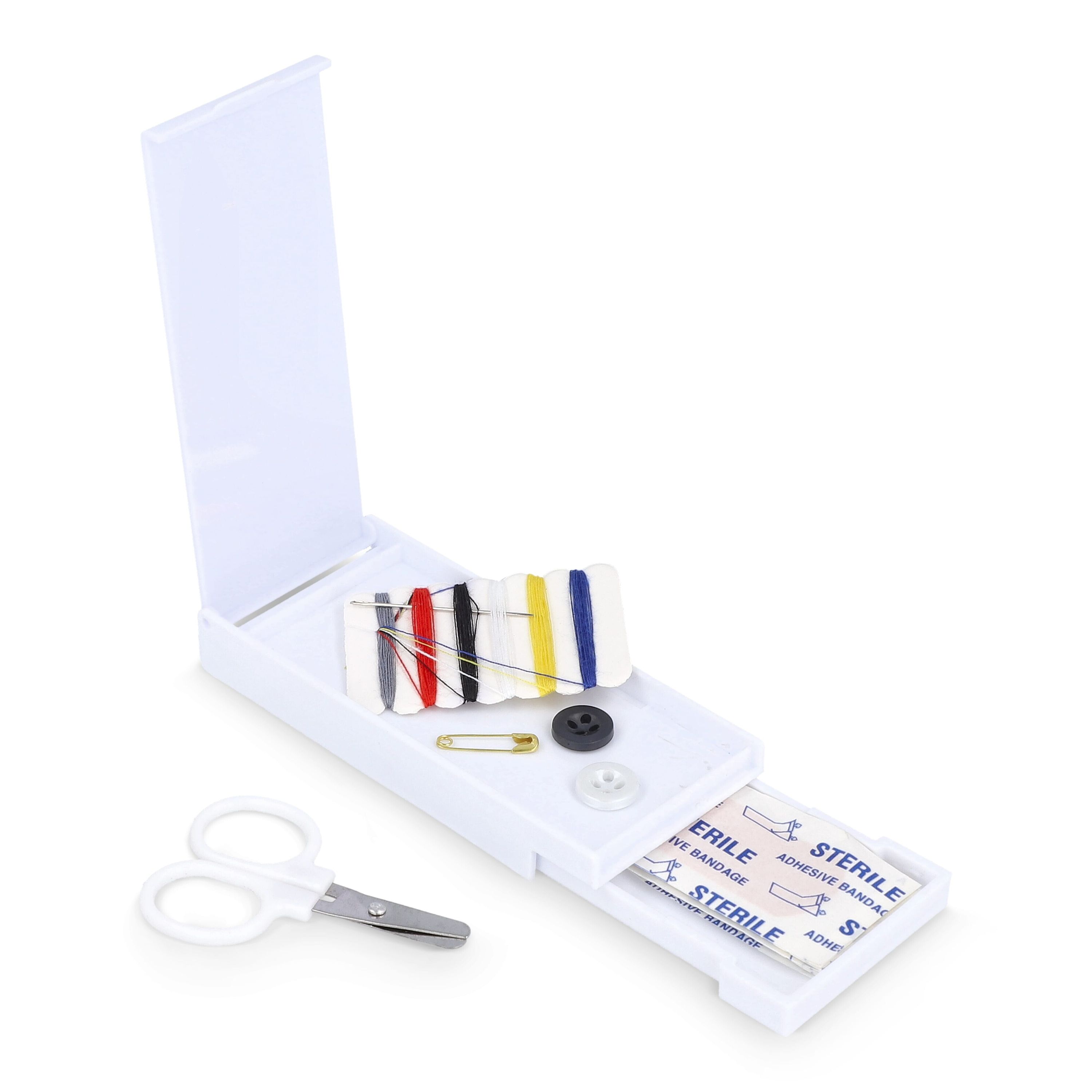 Reise-Näh- und Pflasterset in PP-Box - weiss-902