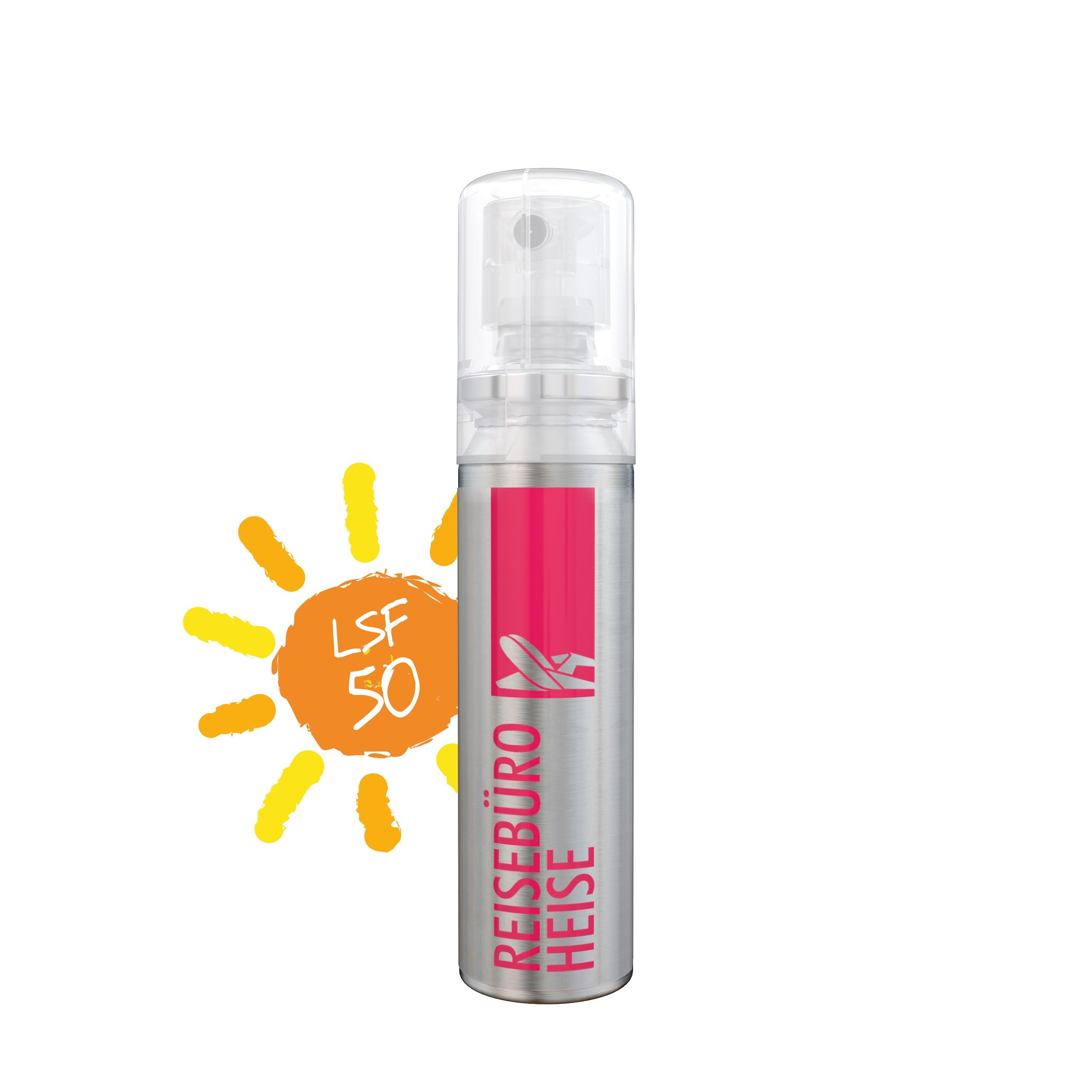 20 ml Spray Sonnenschutzspray LSF 50 Body Label transparent-33