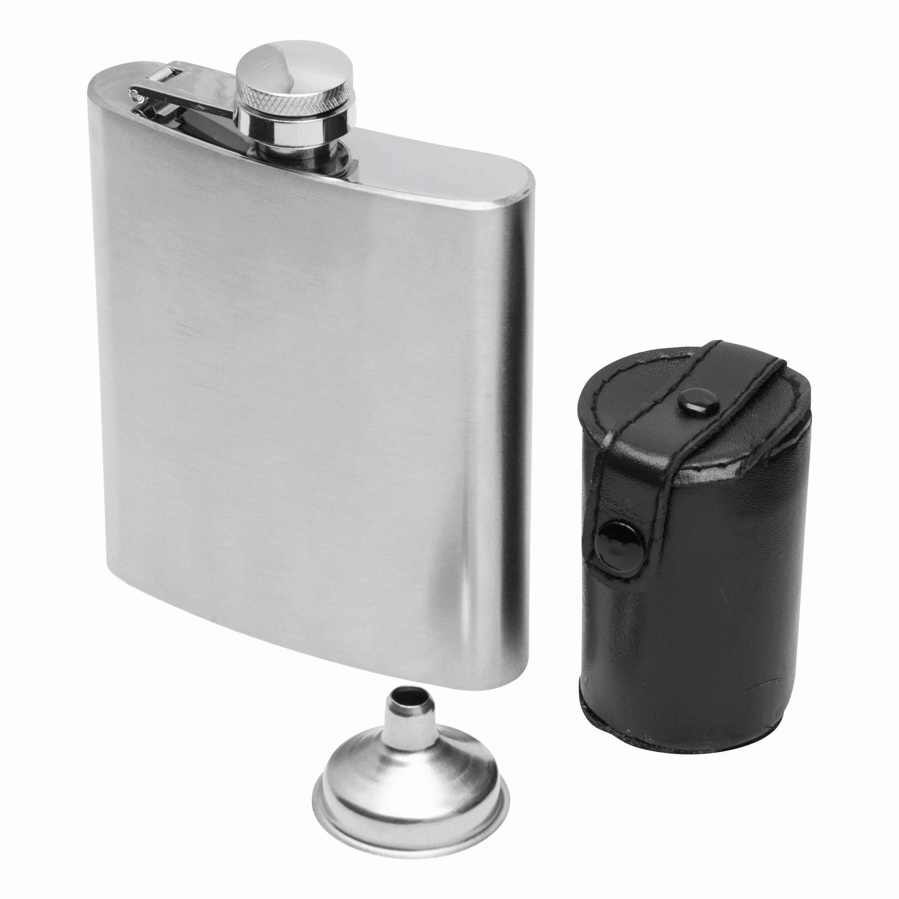 Doppelwandiges Gläser-Set DRINK LINK S - schwarz - silber-622
