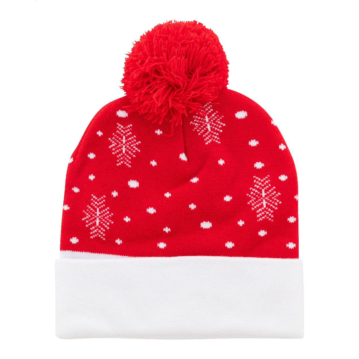 Norrsken Weihnachts-LED-Wintermütze, Rentier - rot-58