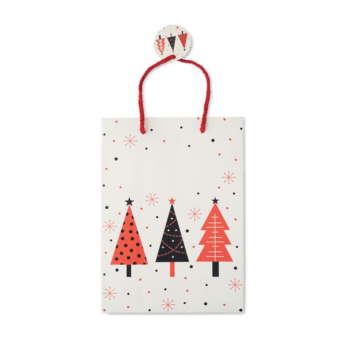 Geschenkpapiertüte, medium BOSSA MEDIUM - weiß-360