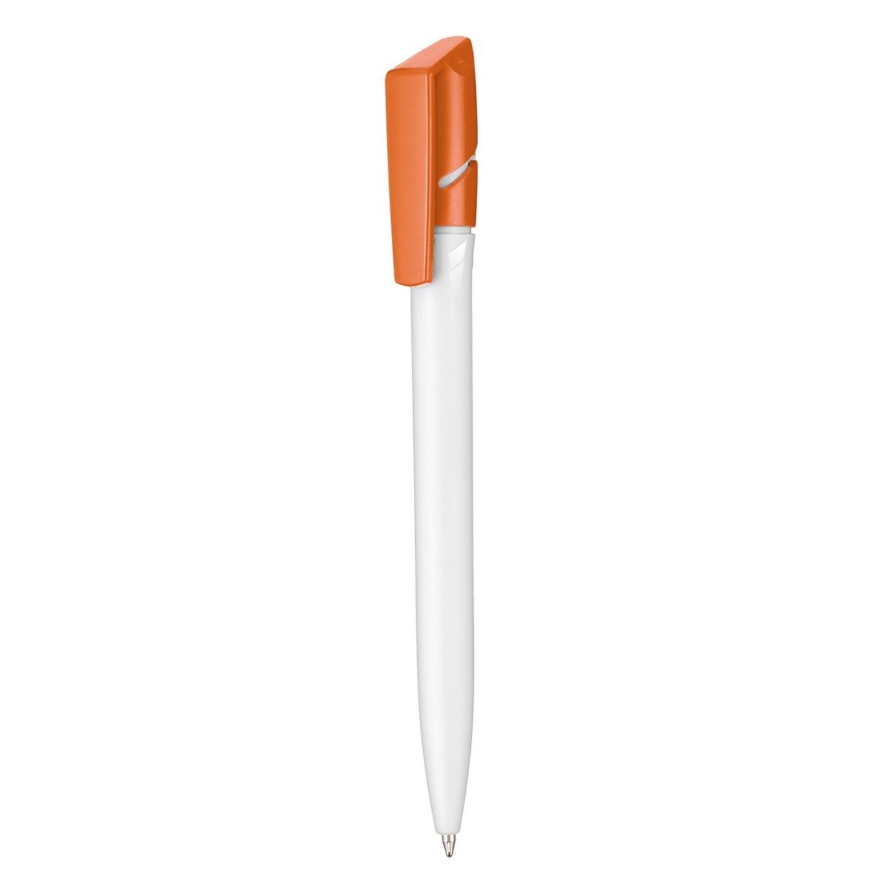 Kugelschreiber TWISTER - weiss - orange-206