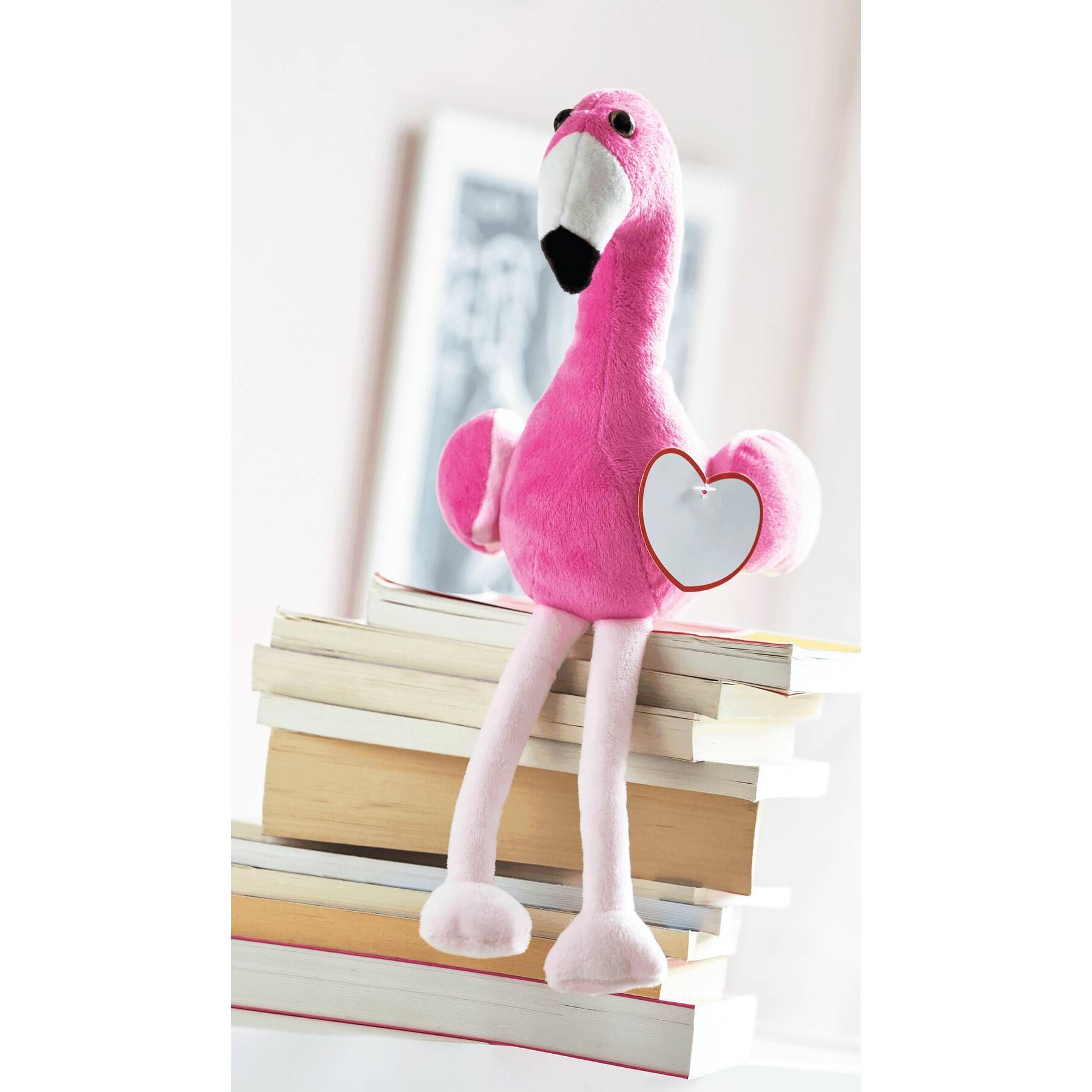 Plüsch-Flamingo LUISA - pink - schwarz - weiß-26