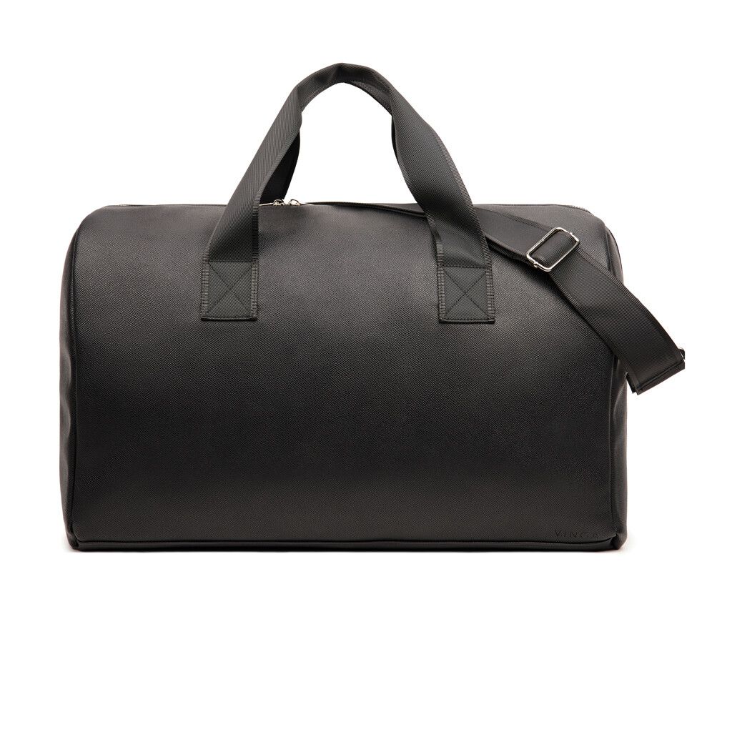 VINGA Bermond Wochenendtasche aus RCS recyceltem PU - schwarz-257