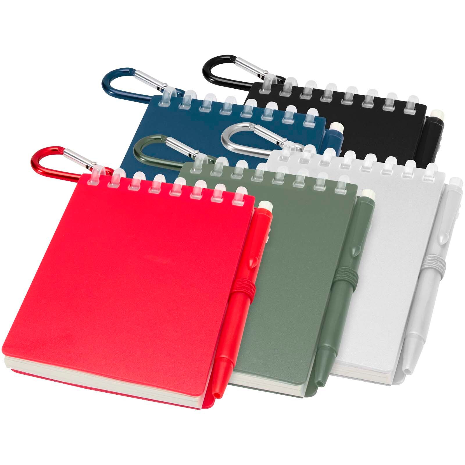 Lig Mini Recyceltes Outdoor-Softcover Notizbuch und Kugelschreiber Set (schwarze Mine) - rot-288