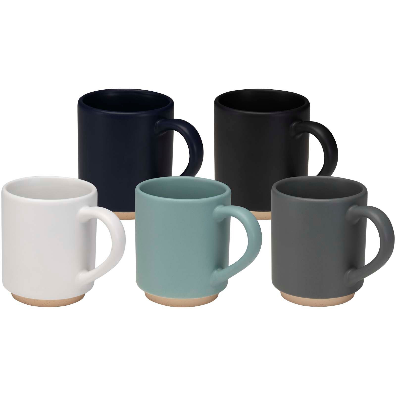 Camilla stapelbarer Keramikbecher, 180 ml, mit matter Oberfläche - riffblau-851