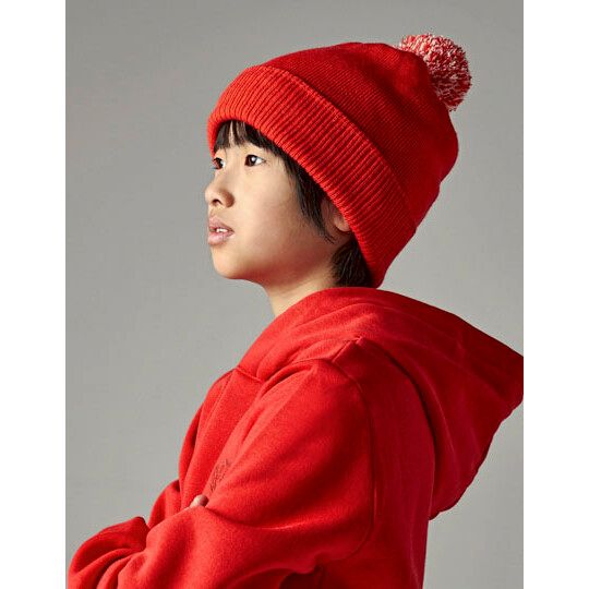 Junior Snowstar® Beanie - fuchsia - off white-22
