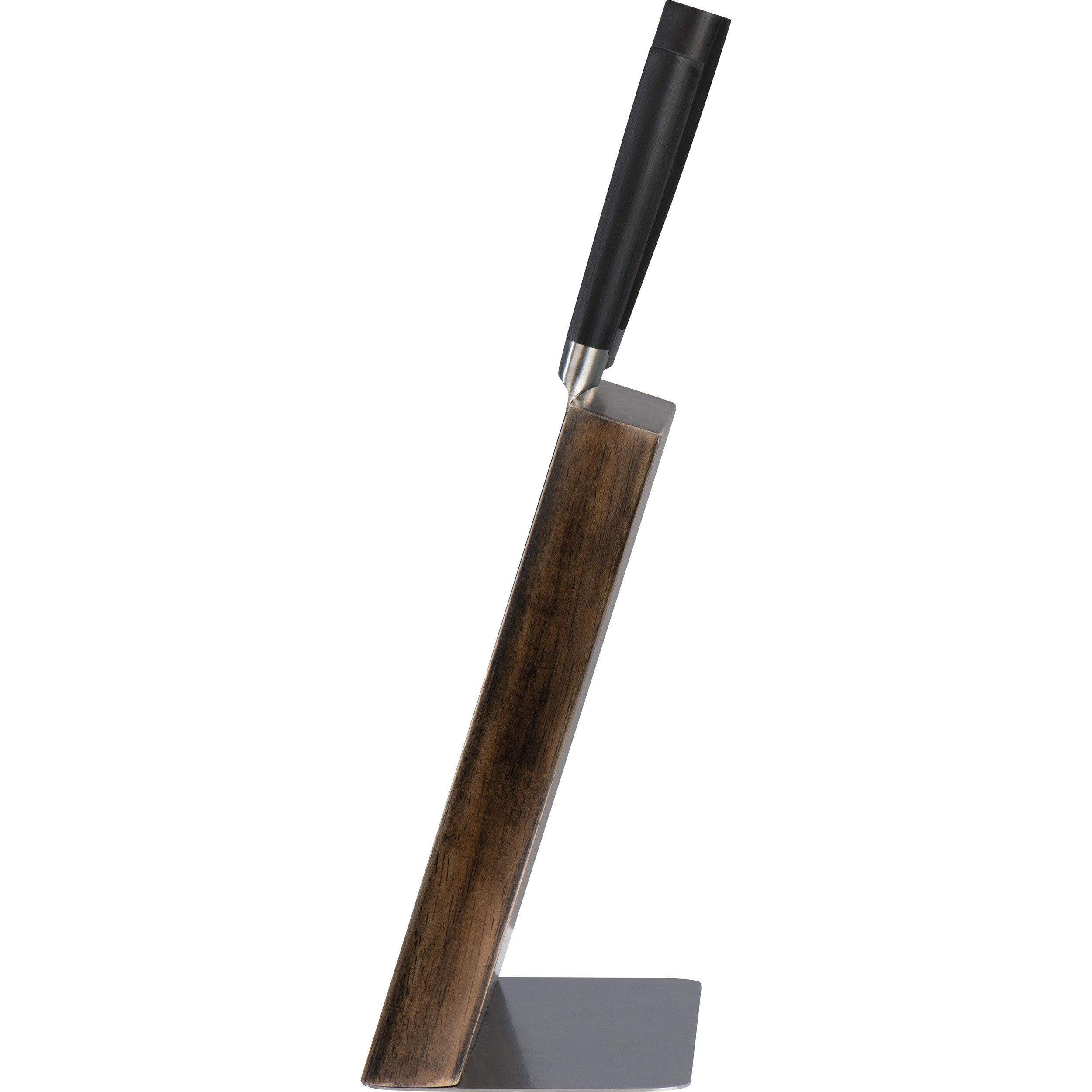Messerblock aus Holz mit 5 verschiedenen Messern - schwarz-938