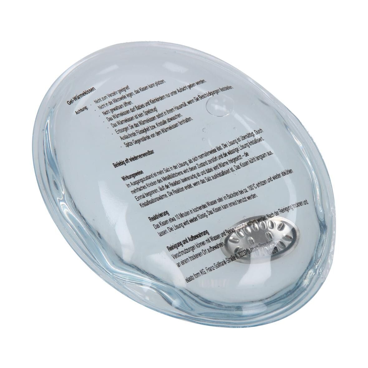 Gel-Wärmekissen Oval, klein - transparent-635