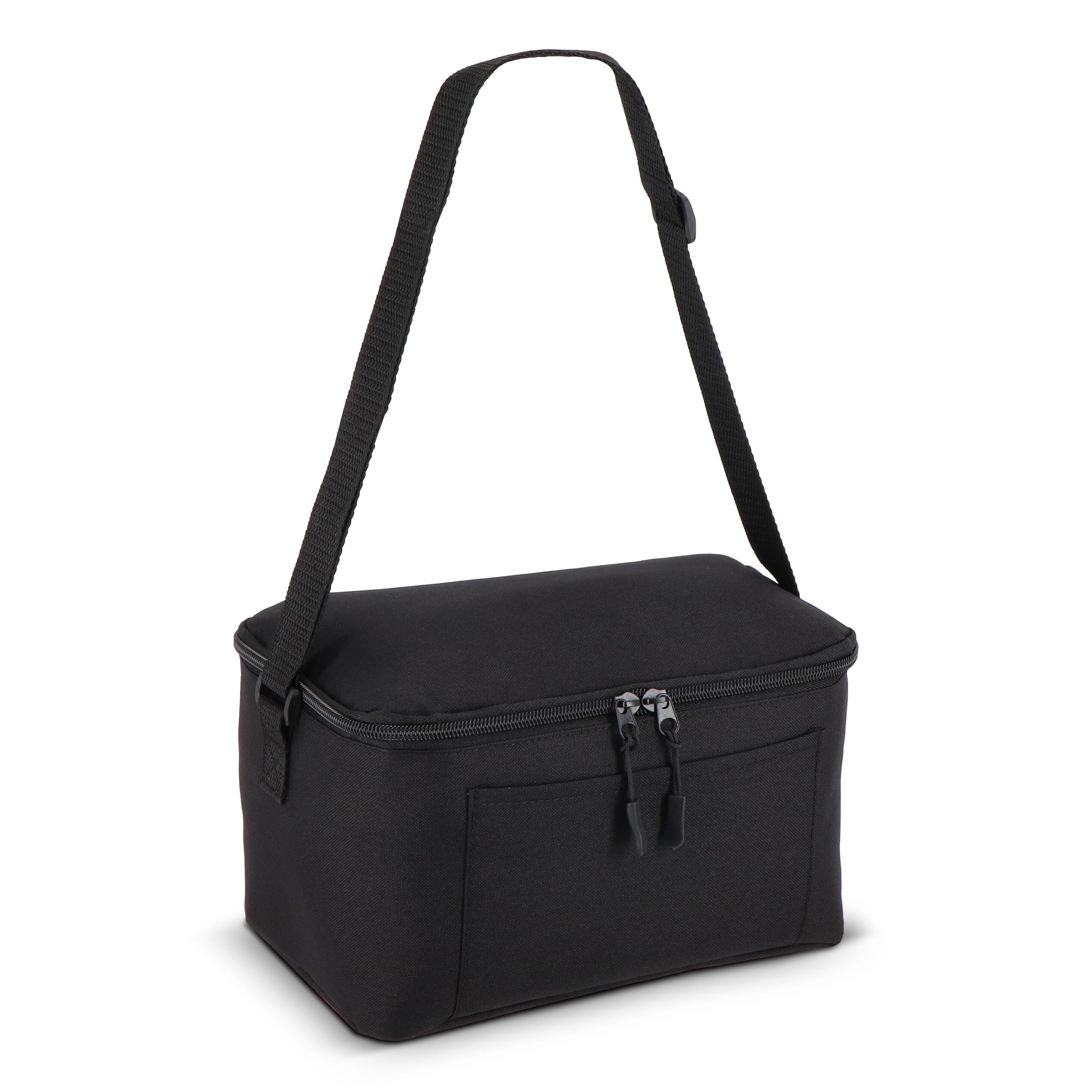 R-PET 600D 6-Dosen-Kühltasche 25 x 14,5 x 15,5 cm 5 l - schwarz-202