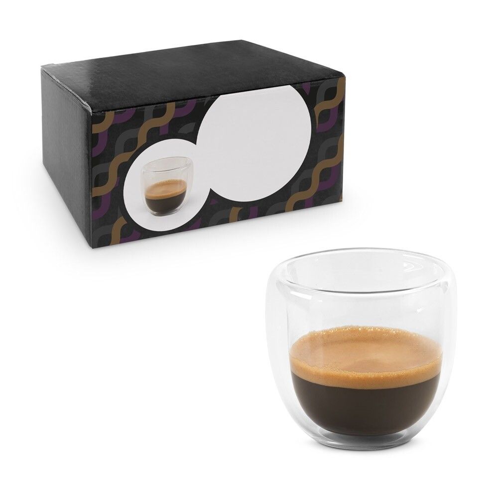 EXPRESSO Borosilikatglas-Kaffee-Set mit 2 Gläsern - transparent-141