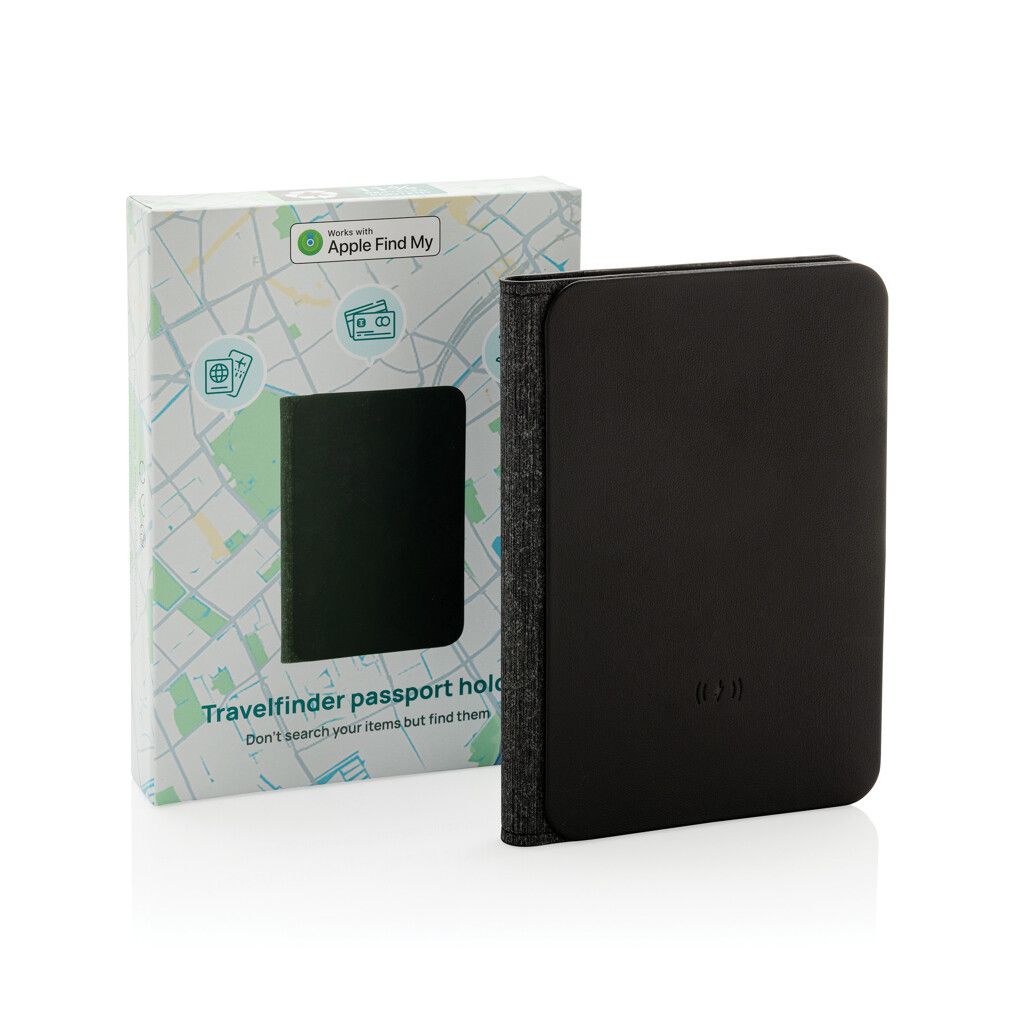 Travelfinder RCS Polyester Passtasche mit weltweiter Ortung - schwarz-627