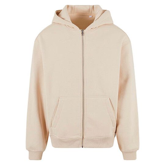 Oversized Zip Hoody - sand-289