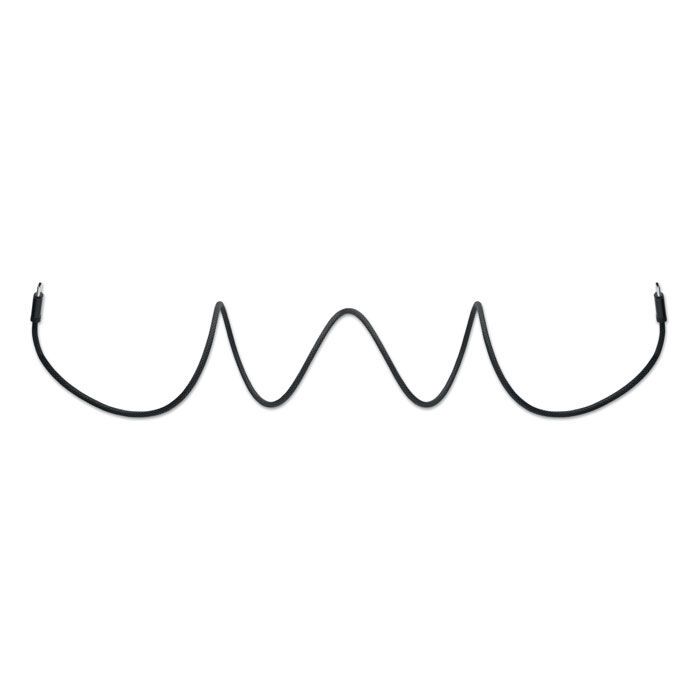 Magnetisches Kabel RPET BRAID - schwarz-123